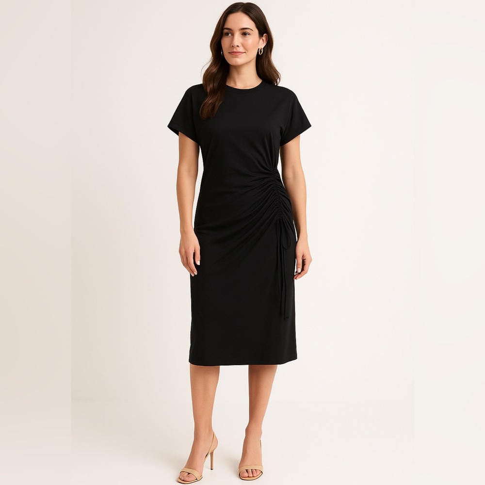 Tonya Taylor t-shirt dress black MEDIUM